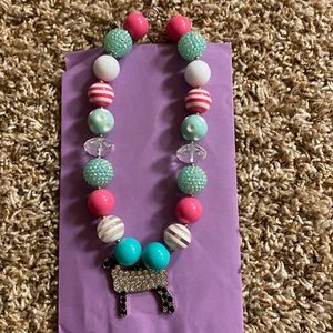 Bubble bead necklace sheep